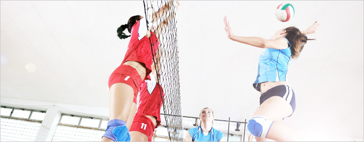 Ein Volleyball Match