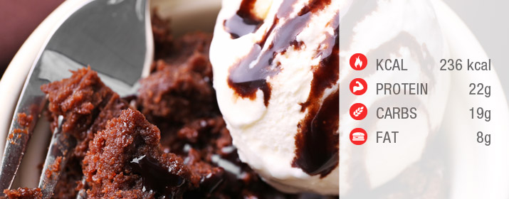 Eis Dessert mit Nährwerten