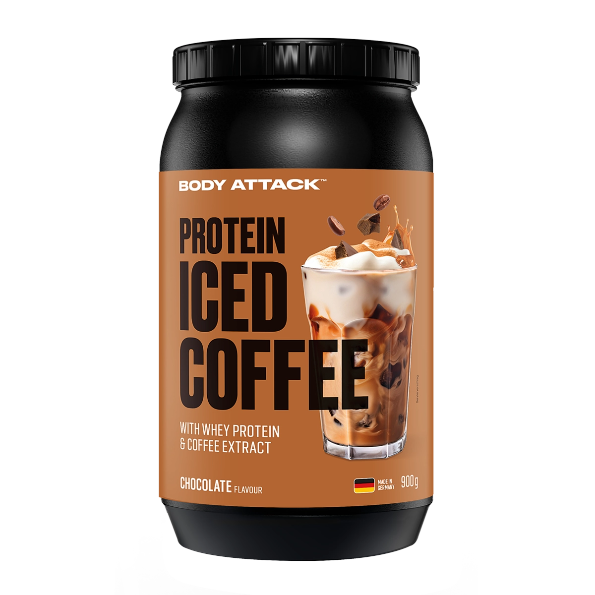 Eine Dose Protein Iced Coffe Chocolatee
