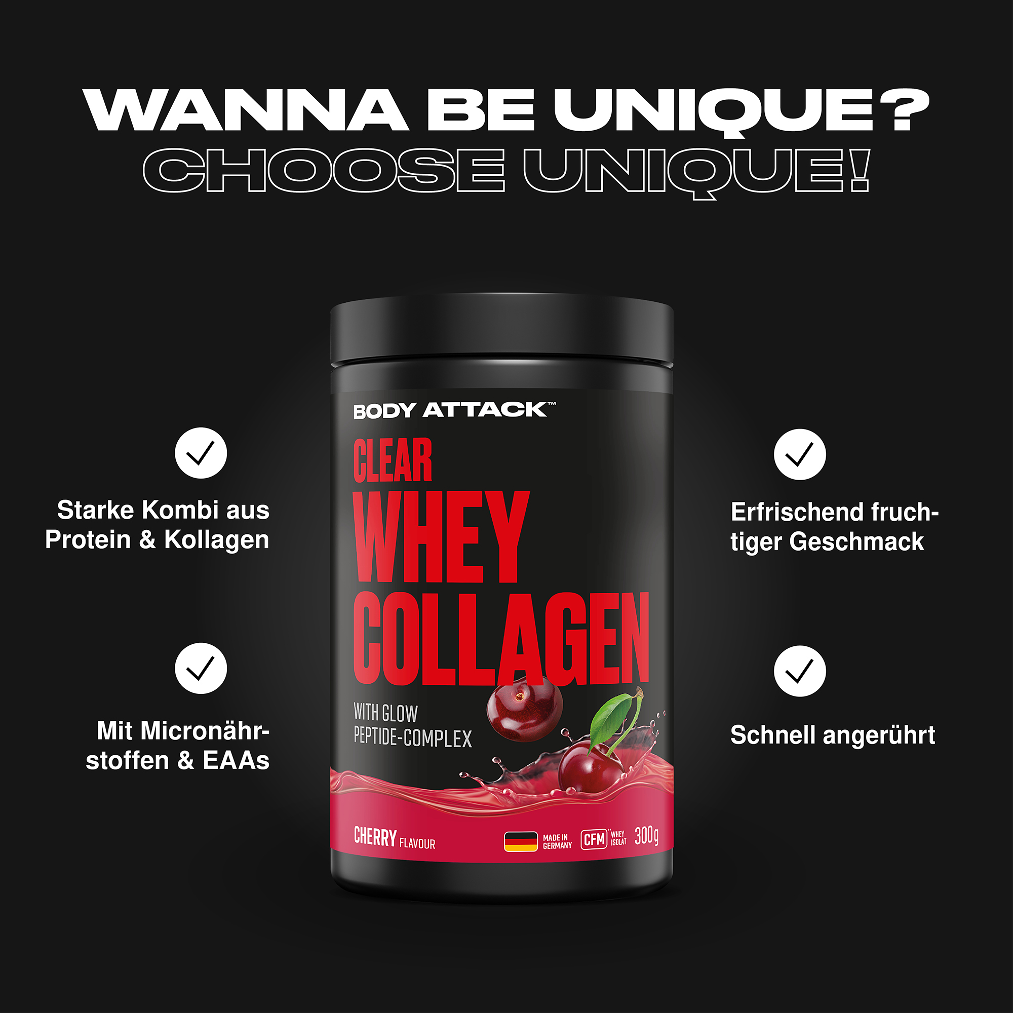 Clear Whey Collagen Informationsbanner