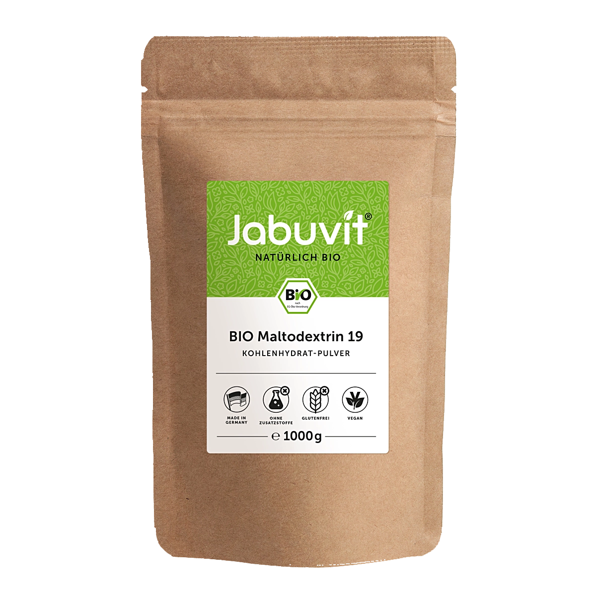 Eine Packung Jabuvit Bio Maltodextrin 19