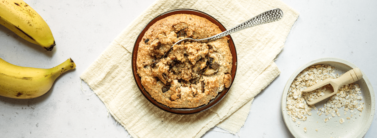 Porridge mit Bananen