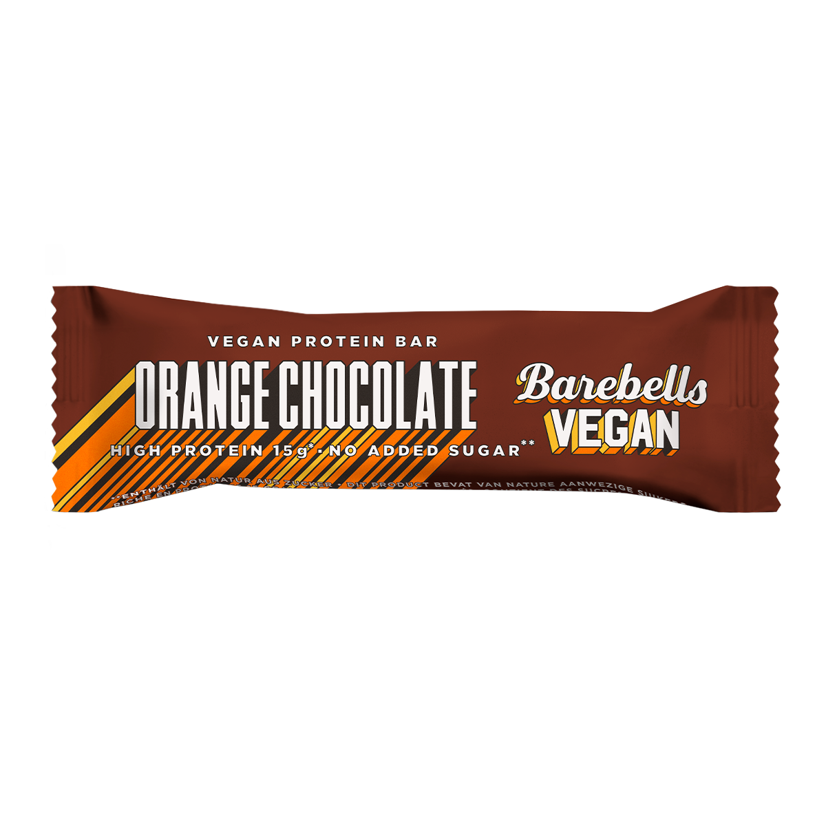 Ein Barebells Orange Chocolate Vegan