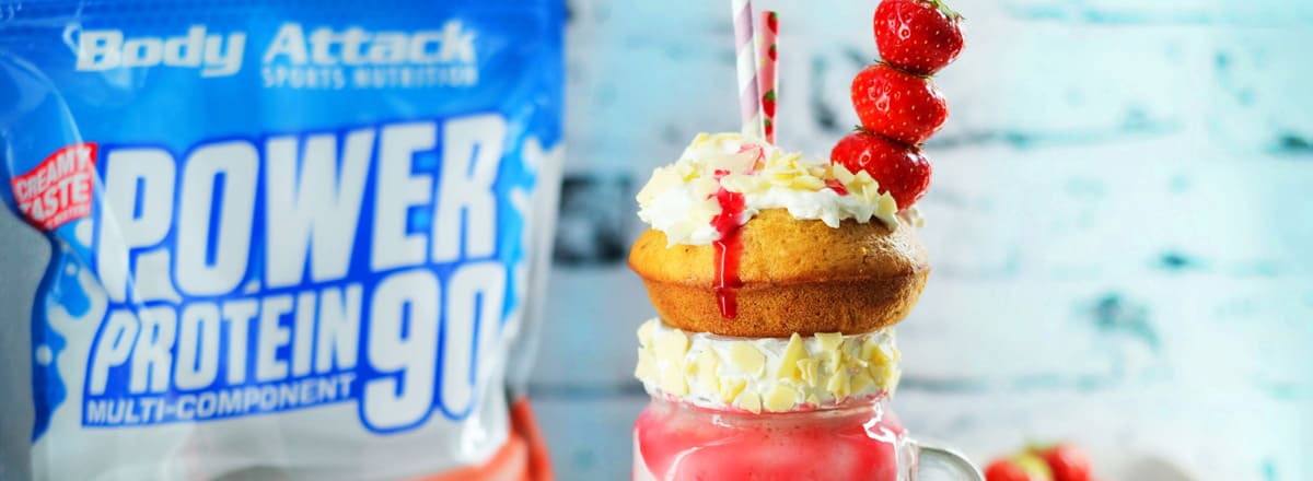 Süßes Gebäck mit Power Protein 90