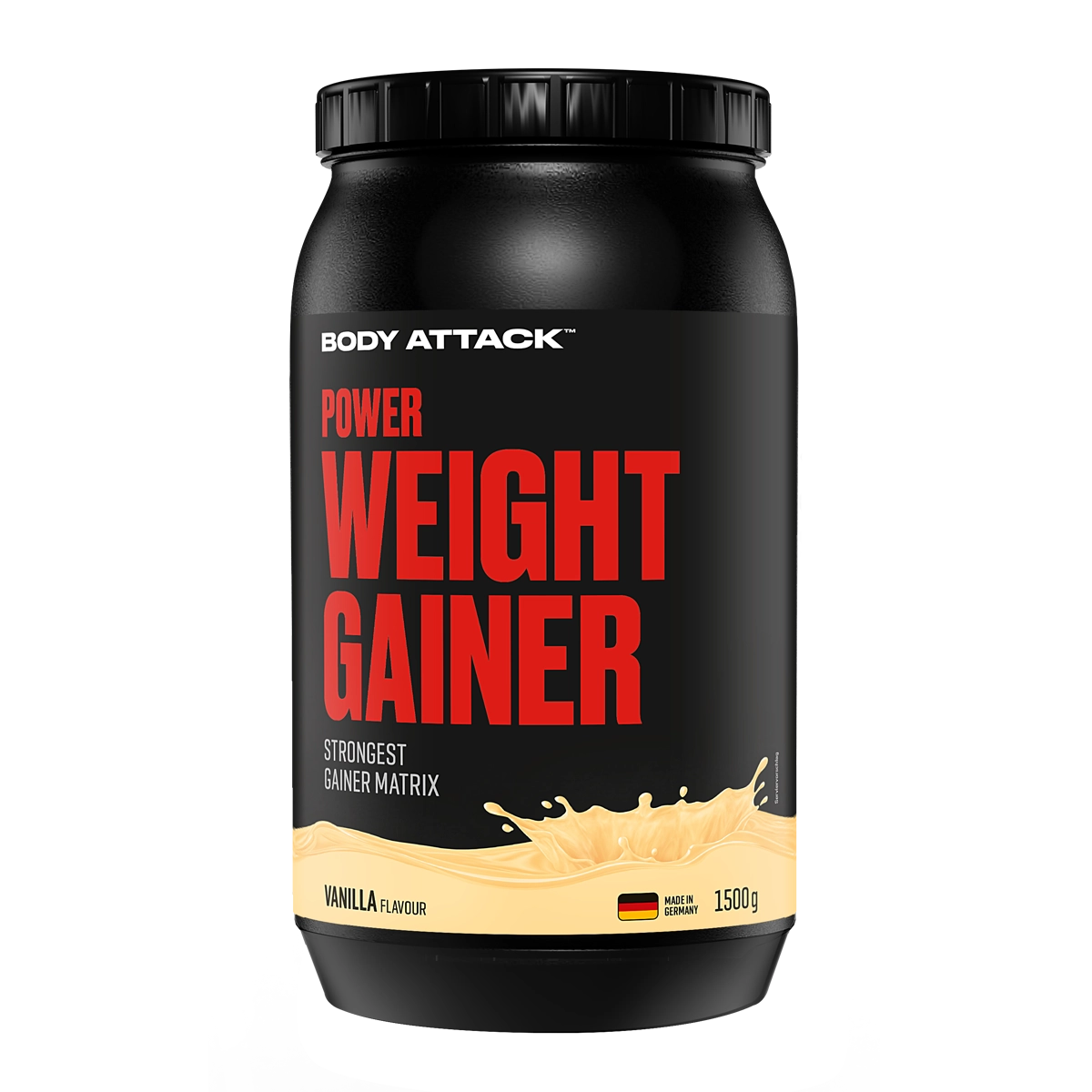Eine Dose Power Weight Gainer Vanilla