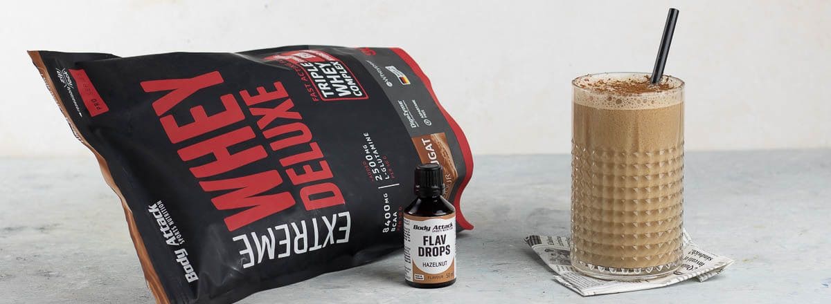 Extreme Whey Deluxe Drink mit Flav Drops