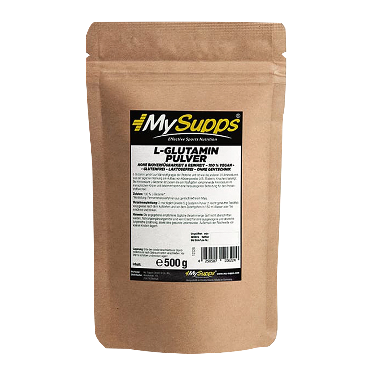 Eine Packung MySupps L Glutamin