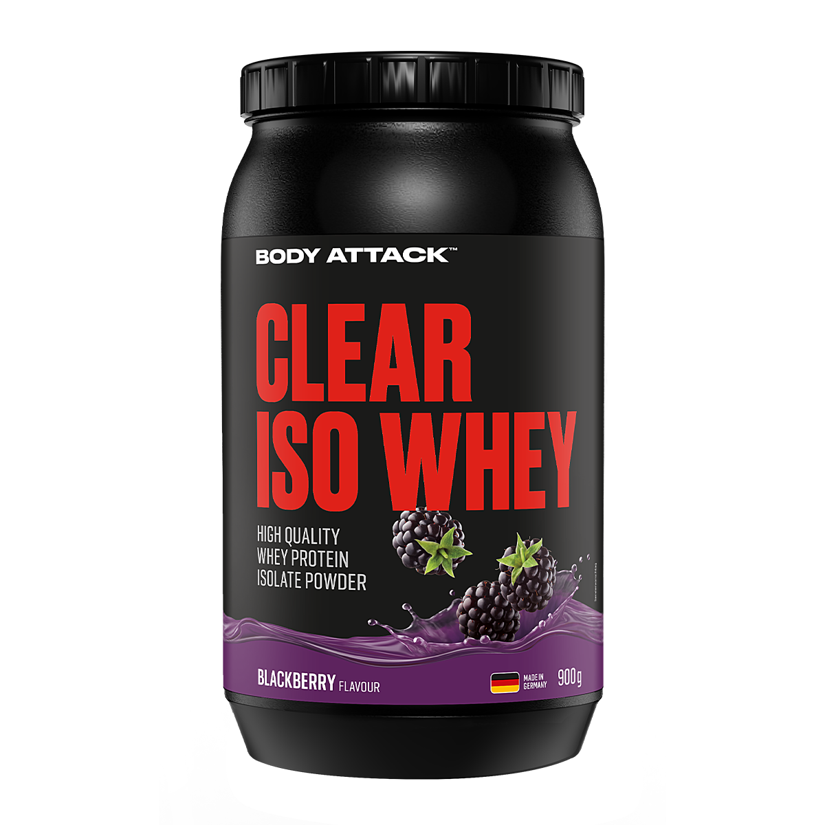 Eine Dose Clear Iso Whey Blueberry 900g