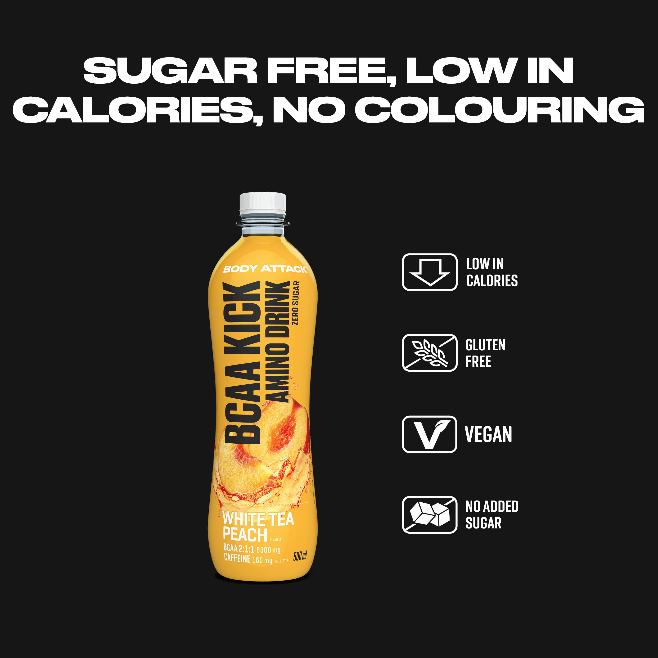 BCAA Kick Amino Drink Informationsbanner