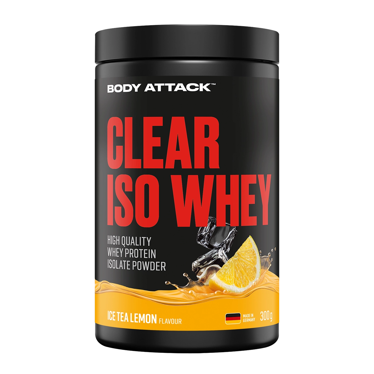 Eine Dose Clear Iso Whey  Ice Tea Lemon
