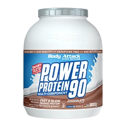 Eine Dose Power Protein 90 Chocolate