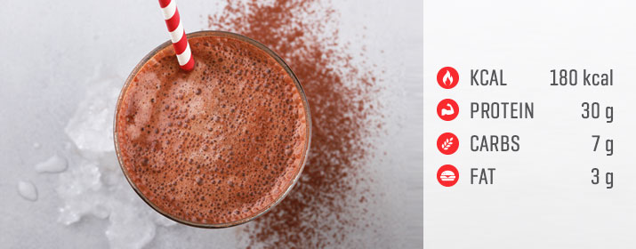 Frozen Chocolate Casein Shake