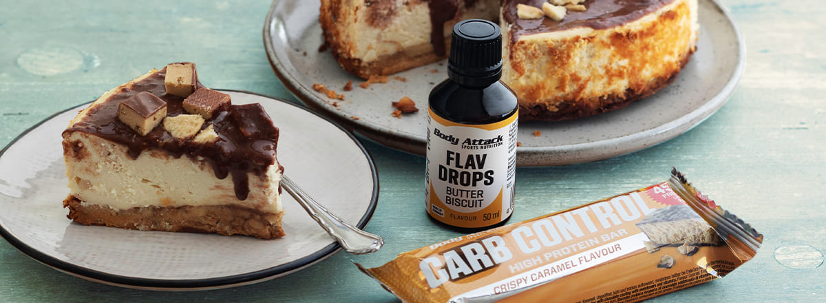 Kuchen mit Carb Control Riegel und Flav Drops