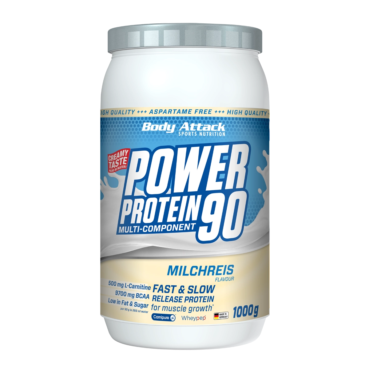 Eine Dose Power Protein 90 Milchreis 1000g