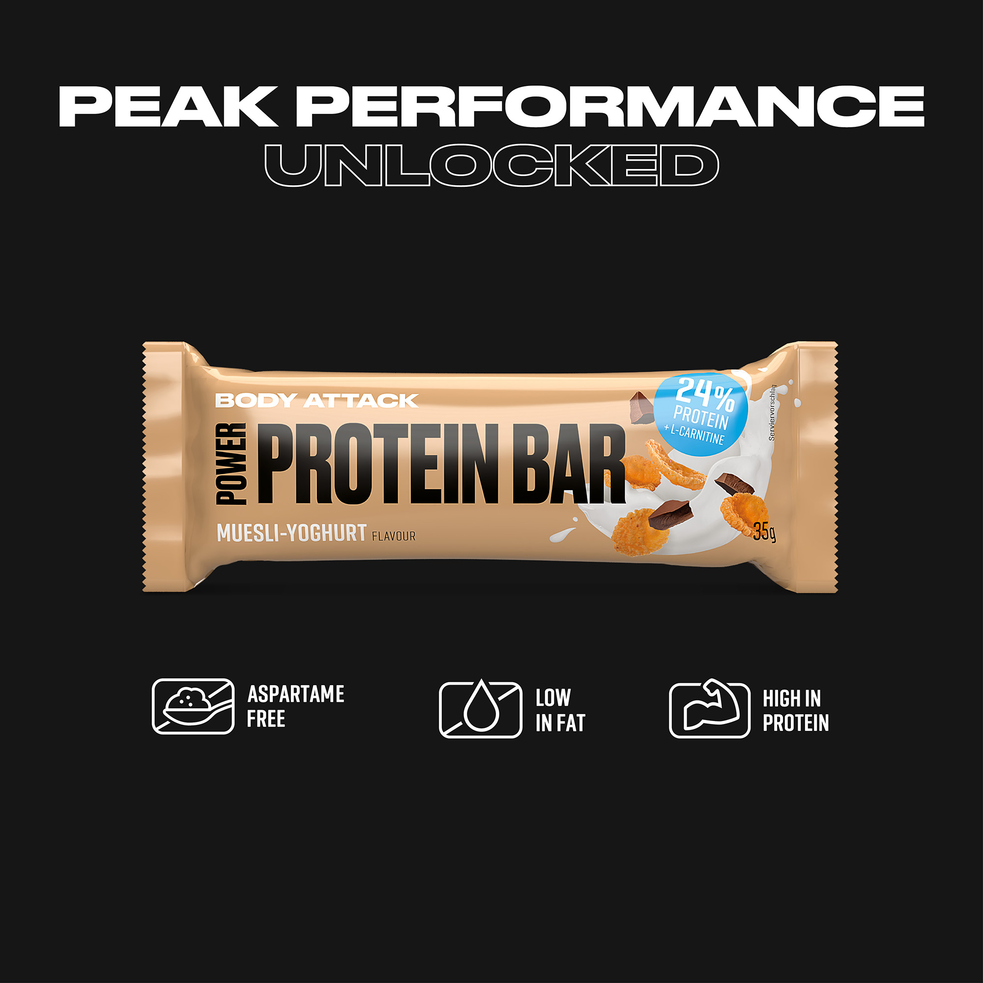 Power Protein Bar Informationsbanner