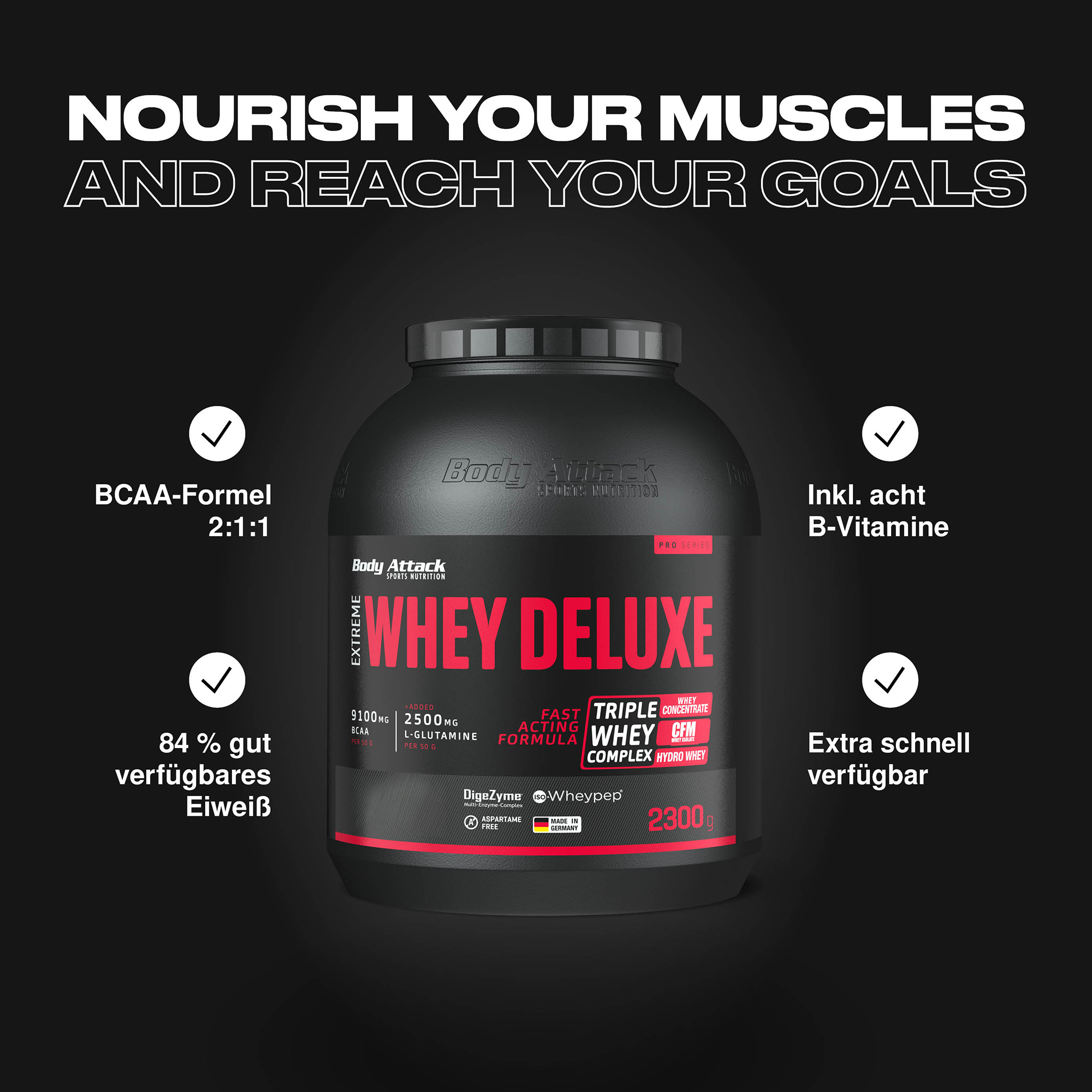 Extreme Whey Deluxe Infobanner