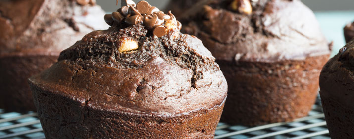 Low Carb Schoko Peanut Muffin