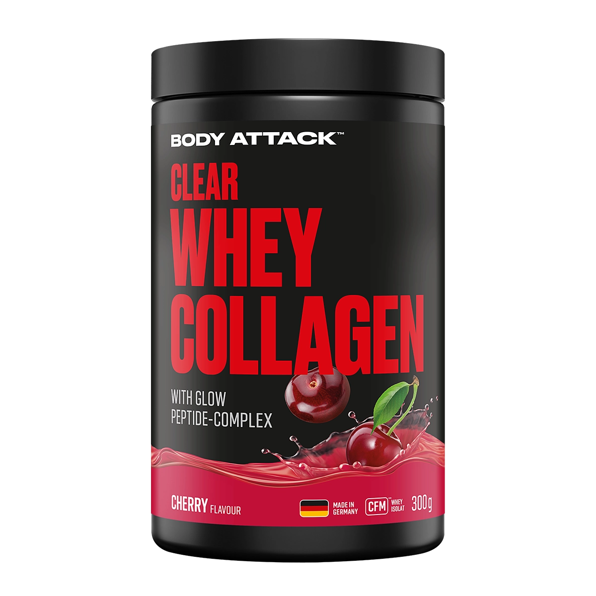 Eine Dose Clear Whey Collagen Cherry