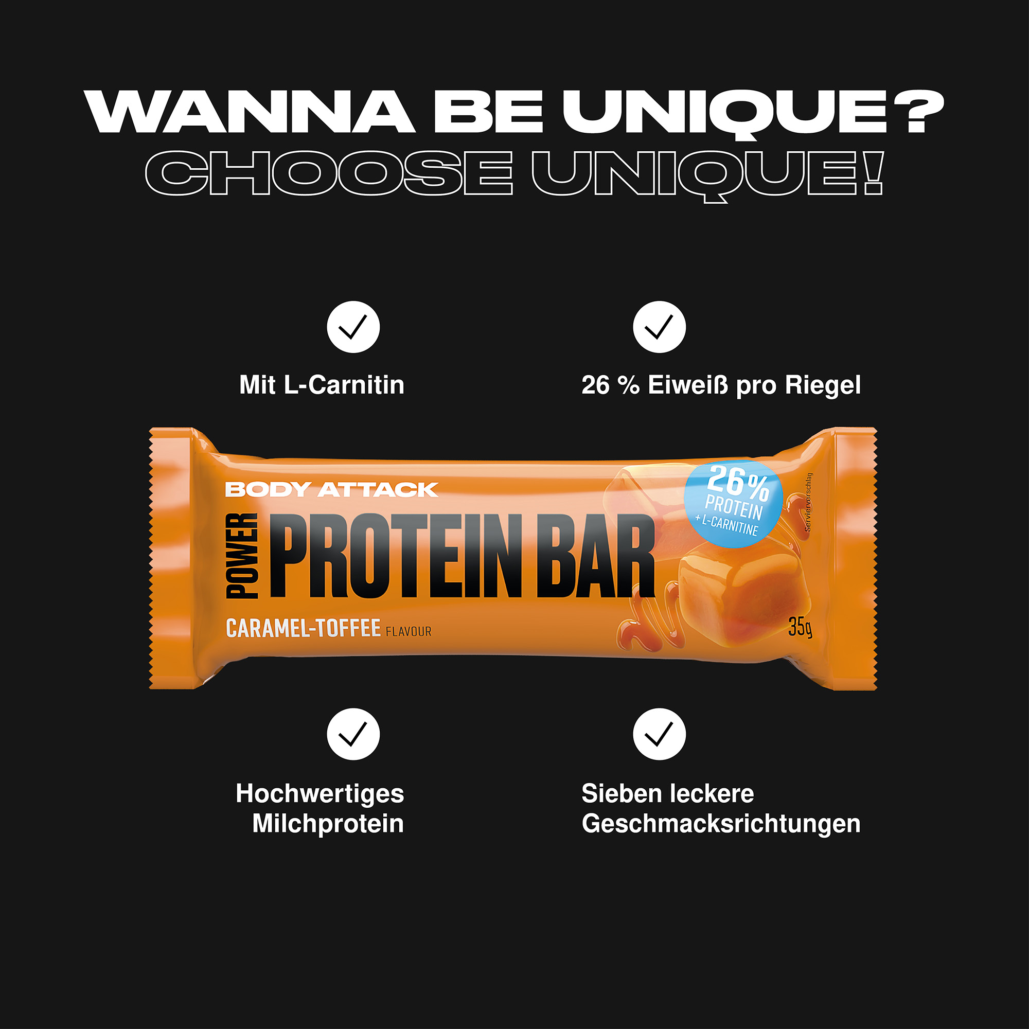 Power Protein Bar Informationsbanner