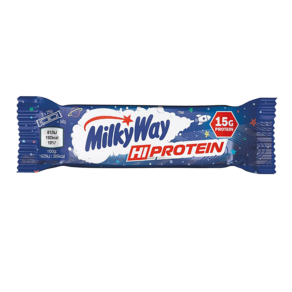 Ein MilkyWay HIProtein Riegel