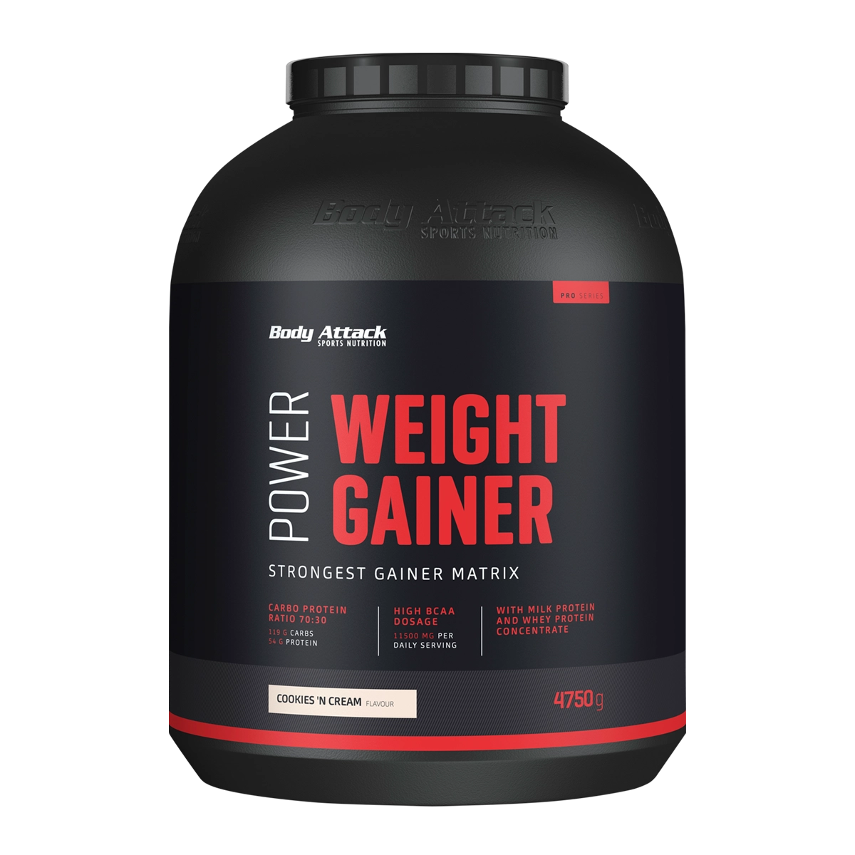 Eine Dose Power Weight Gainer Cookies'n Cream