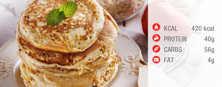 Quarkpfannkuchen mit Nährwertangaben