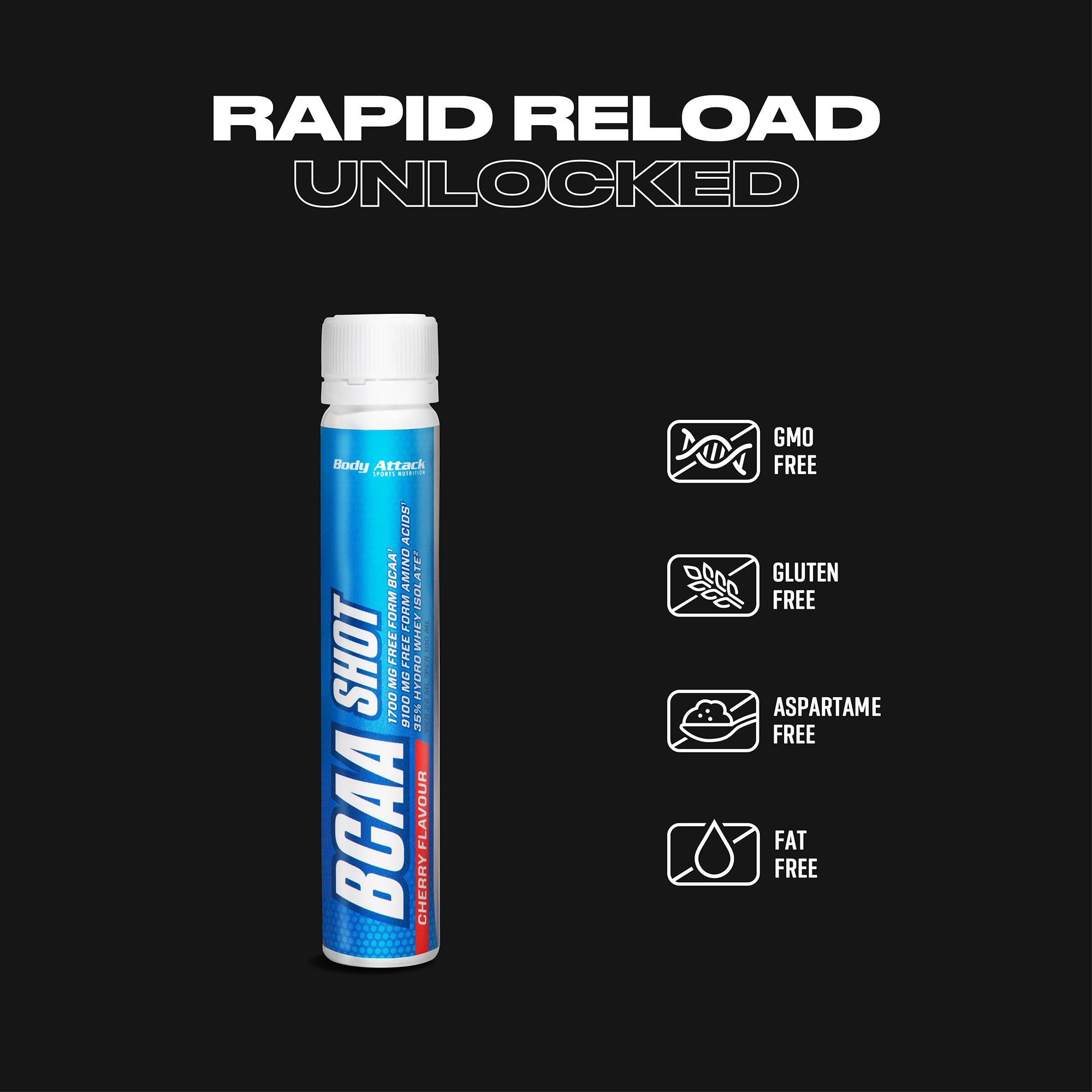 BCAA Shot Informationsbanner