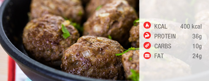 Meatballs mit Nährwertangabe