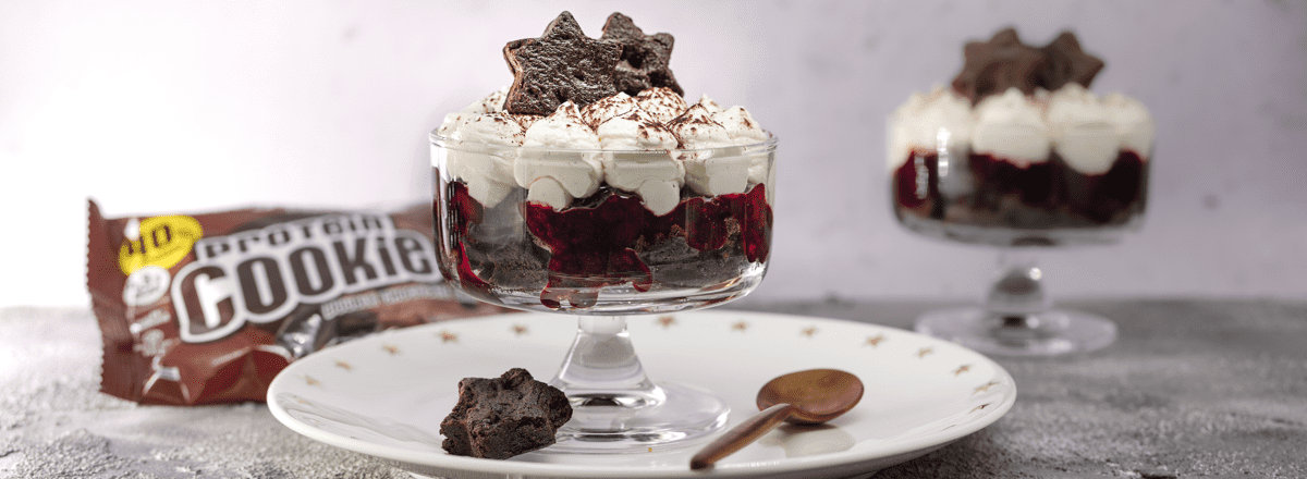 Eis Dessert mit Protein Cookie