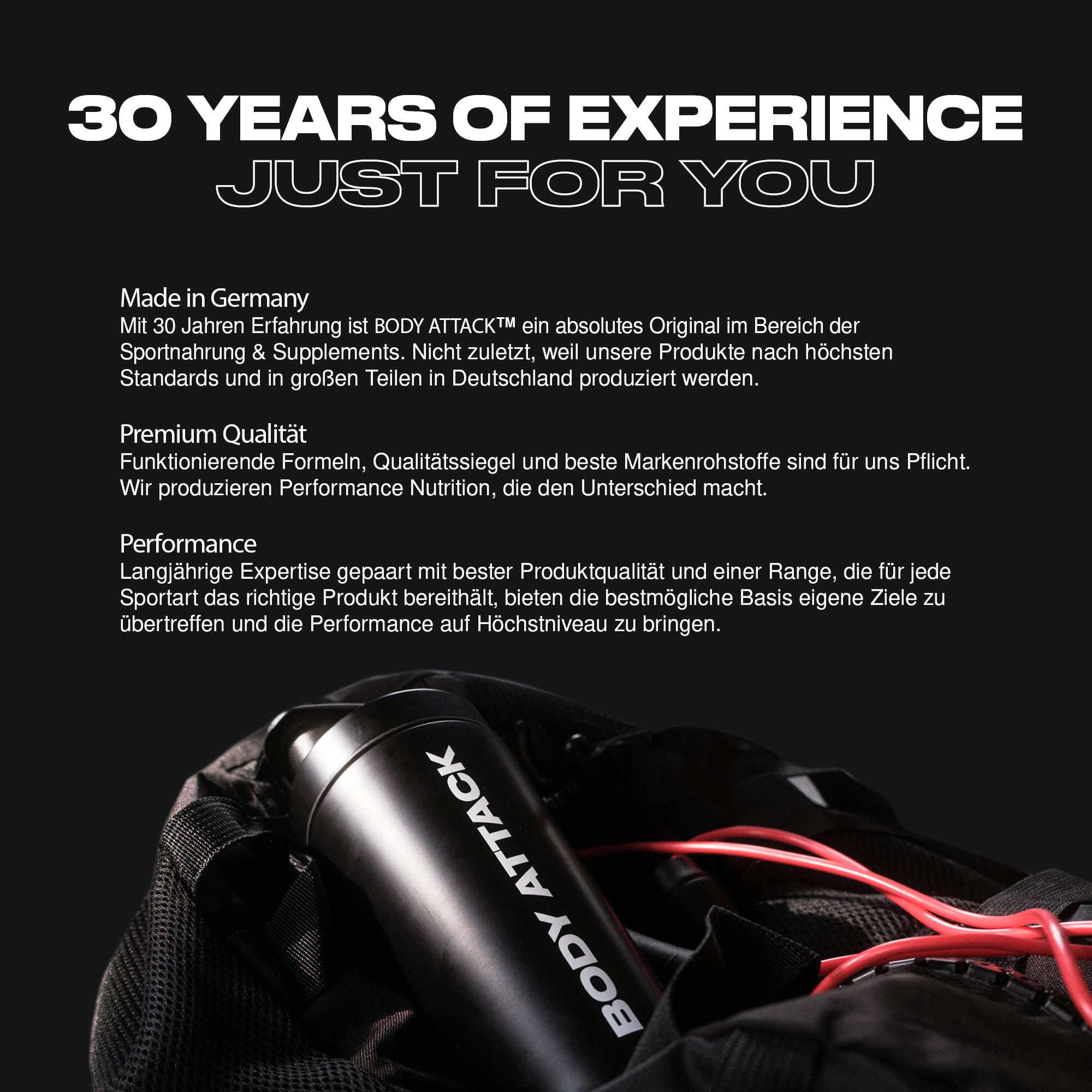 30 Years of experience just for you Banner