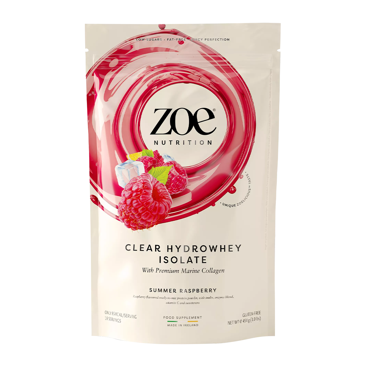 Eine Packung Zoe Nutrition Clear Hydro Whey