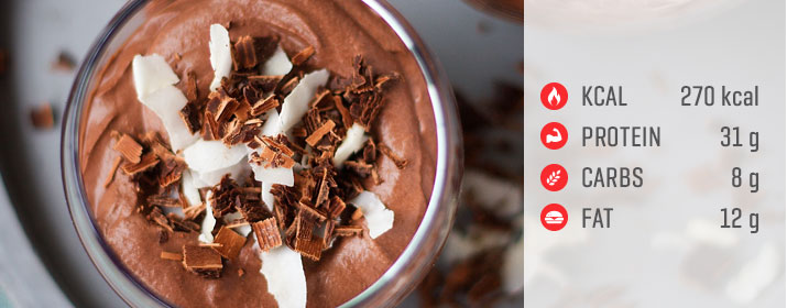 Casein Kokos Schokolade Shake