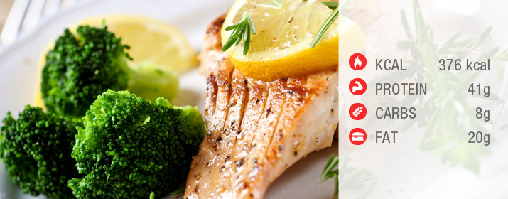 Fleisch Brokkoli Gericht mit Nährwerten