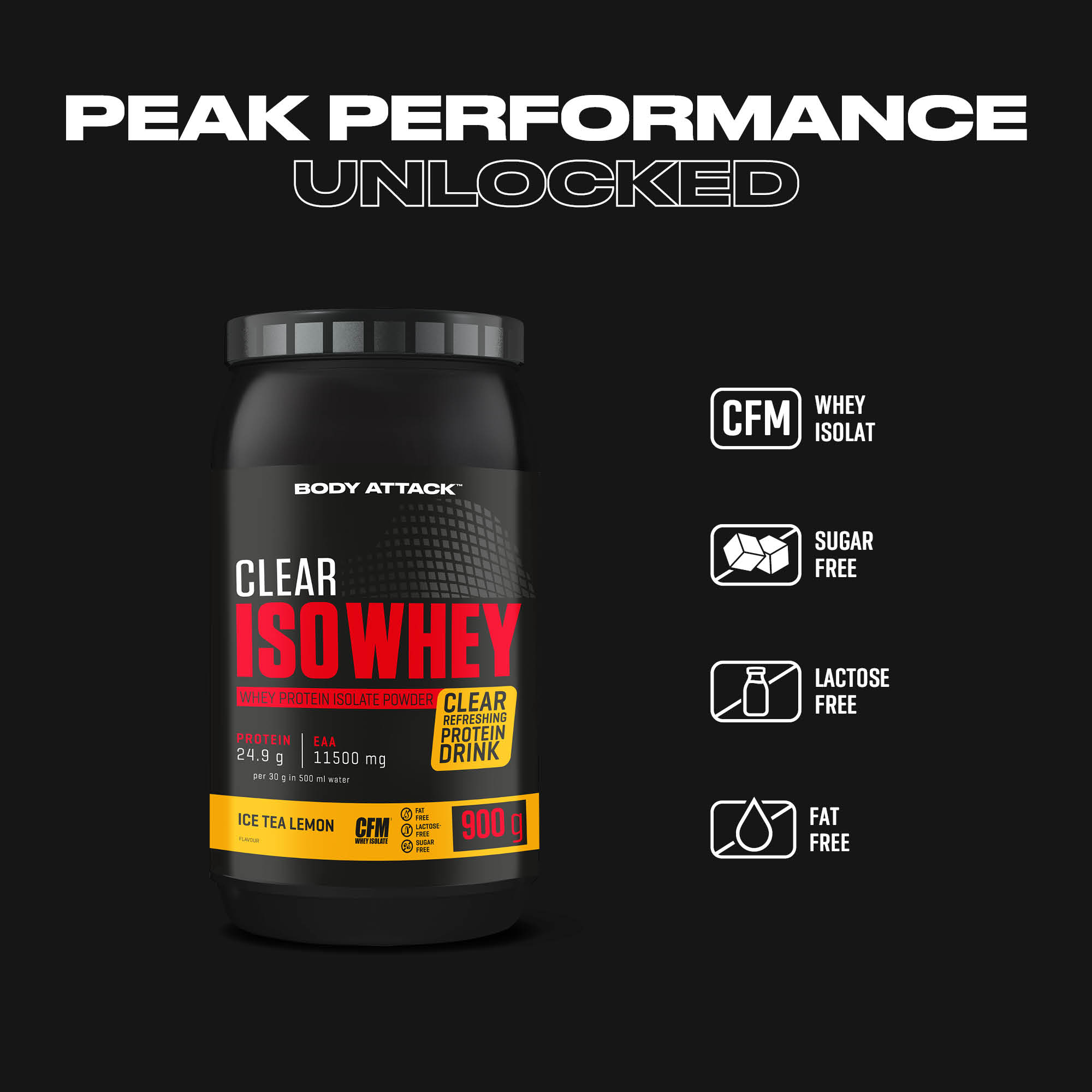 Clear Iso Whey Informationsbanner
