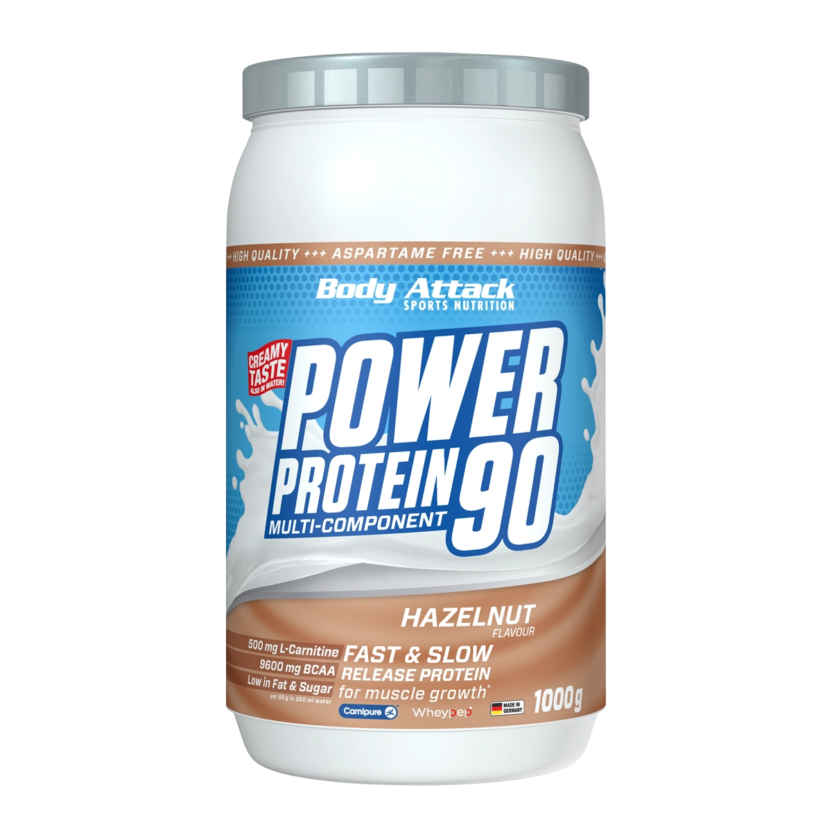 Eine Dose Power Protein 90 Hazelnut