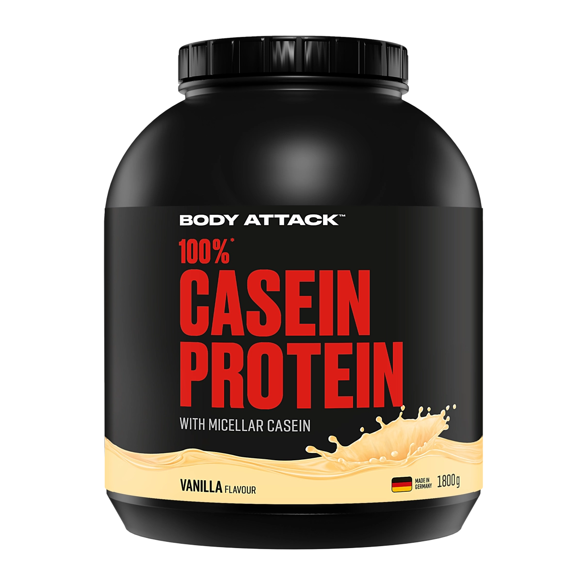 Eine Dose 100% Casein Protein Vanilla