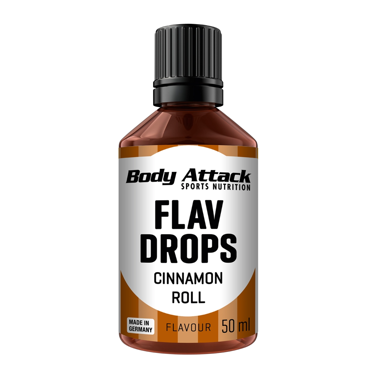 Eine Flasche Flav Drops Cinnamon Roll