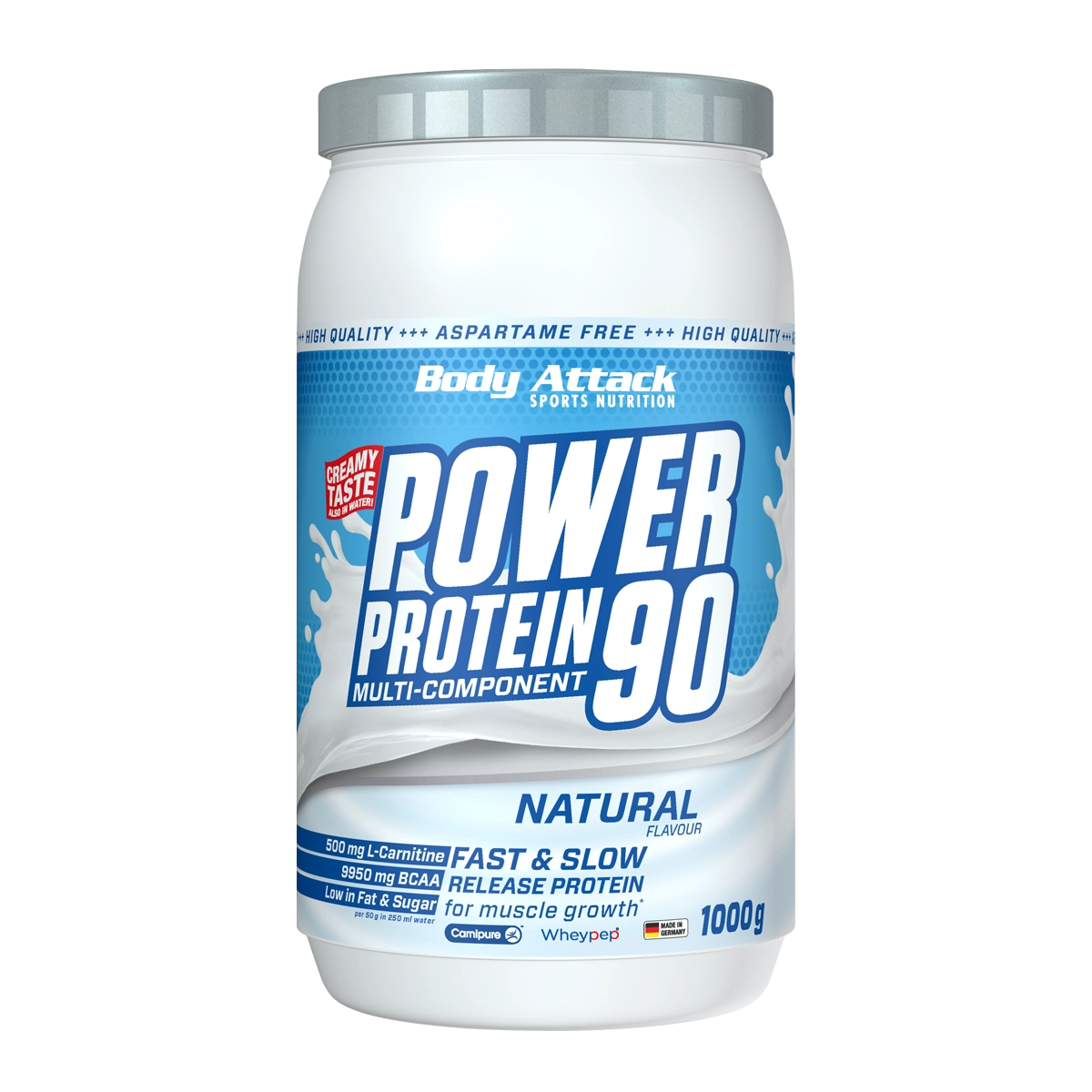 Eine Dose Power Protein 90 Natural