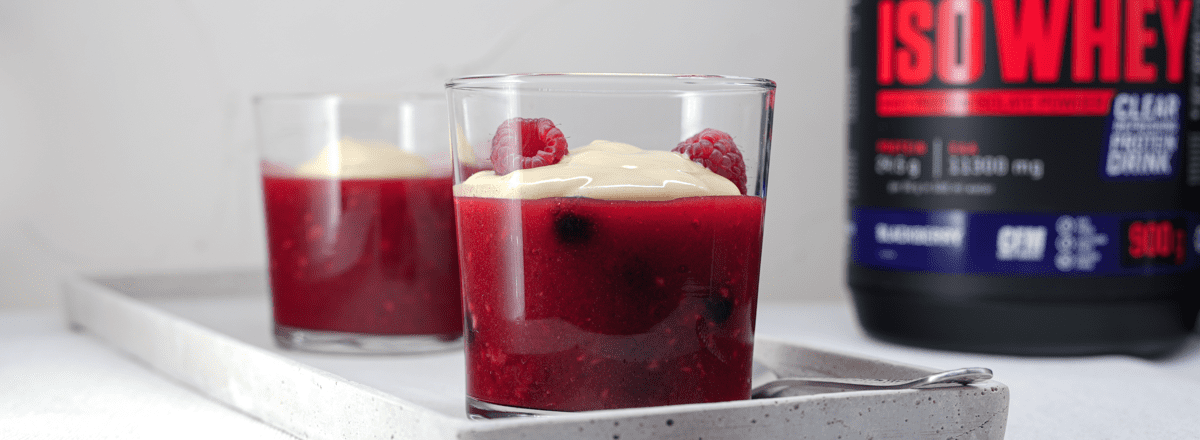 Himbeeer-Nachtisch mit Iso Whey
