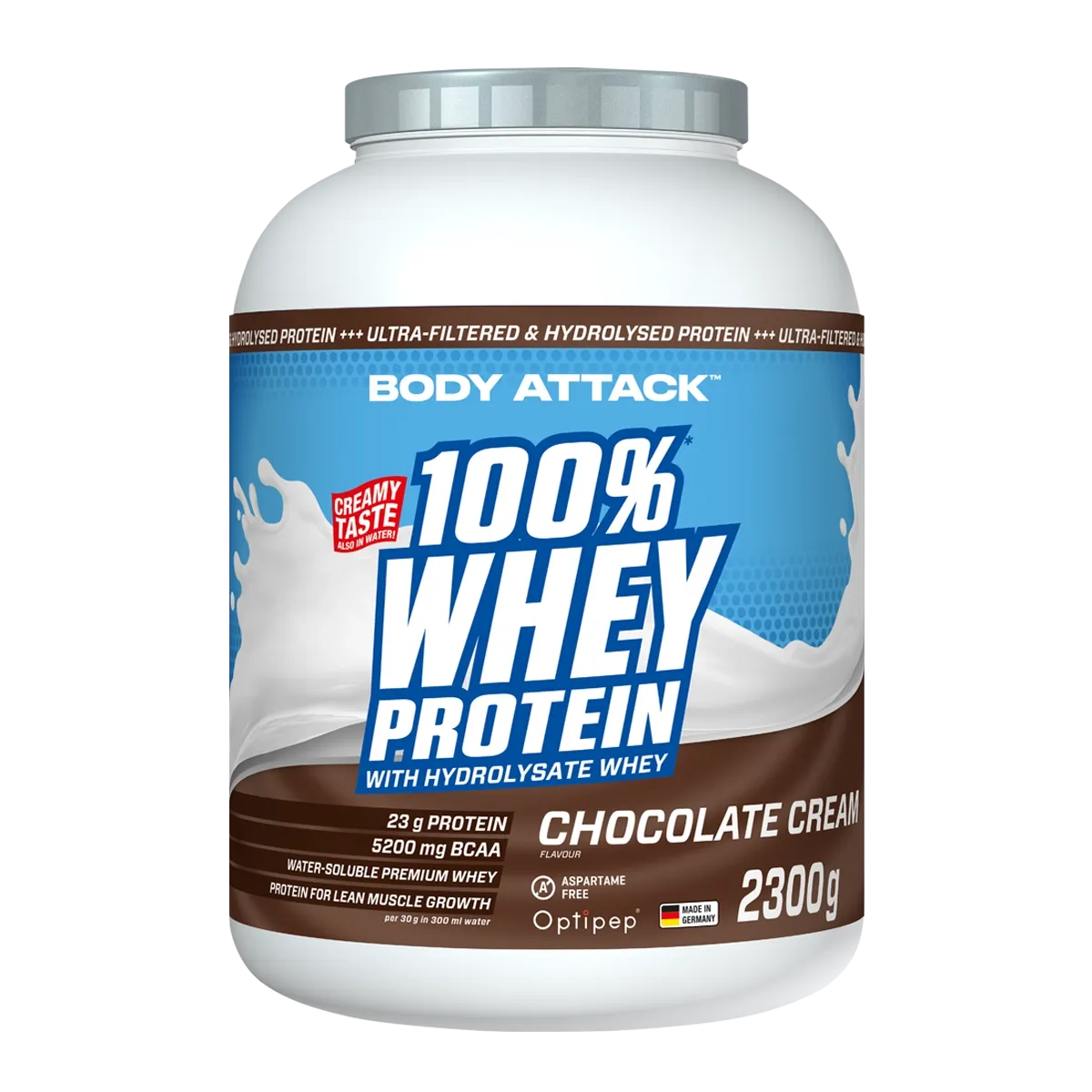 Body Attack Whey Protein 2300g Dose