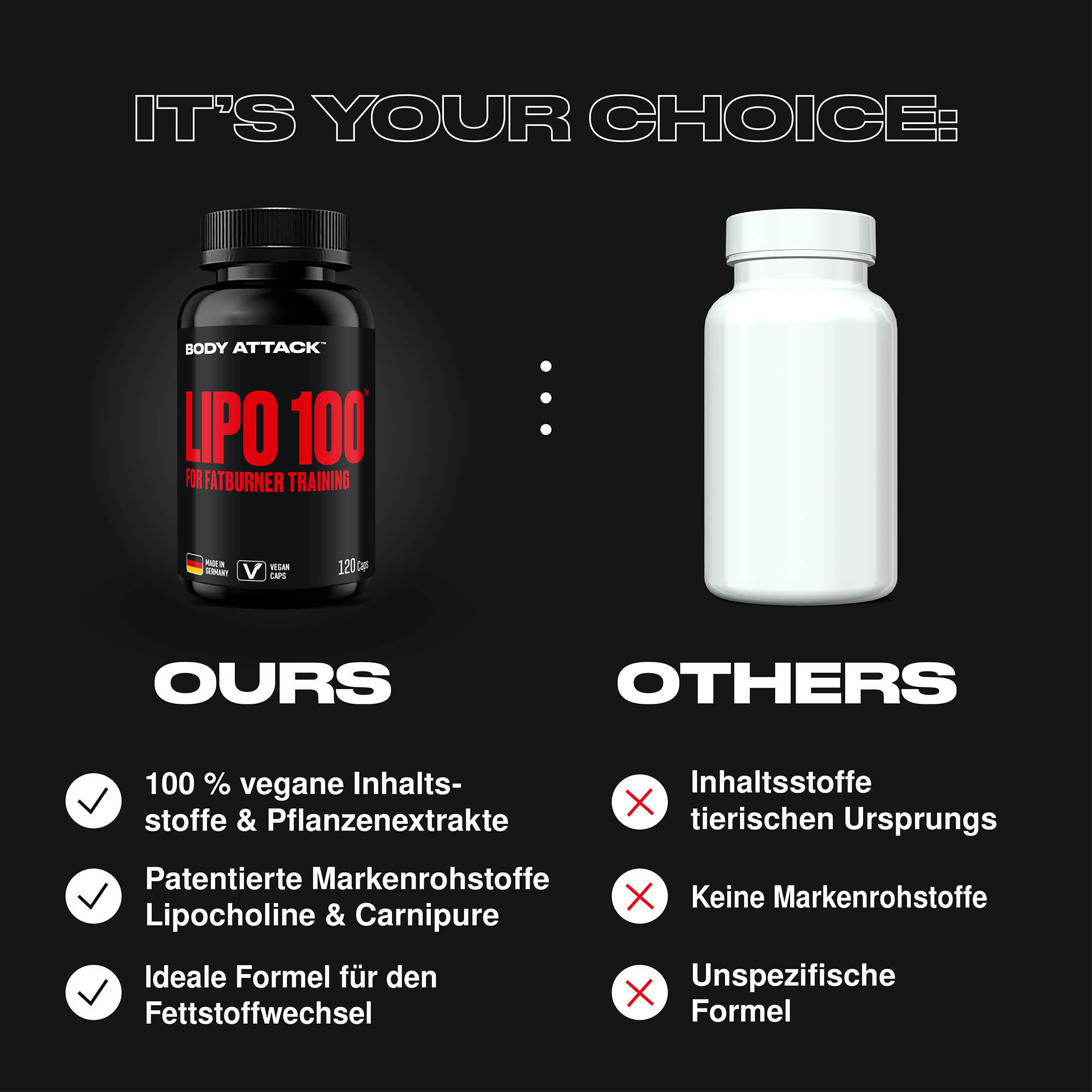 Lipo 100 im Vergleich zu externen