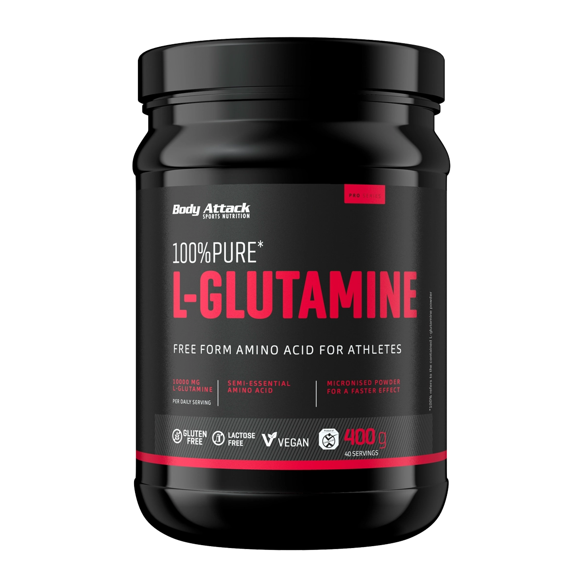 Eine Dose L-Glutamine 400g