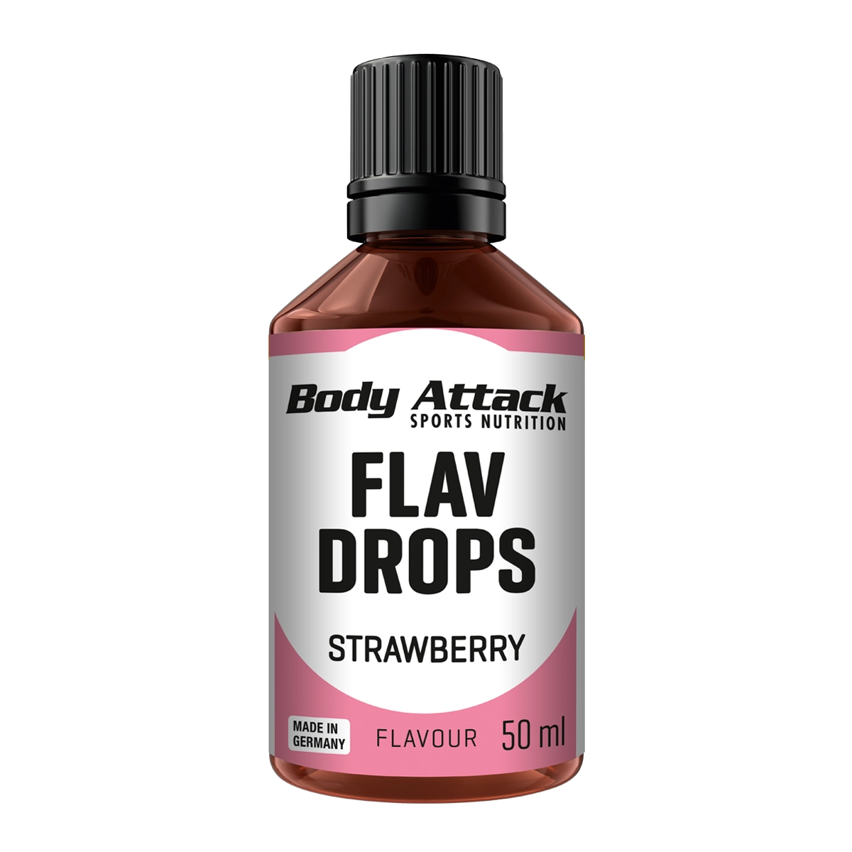 Eine Flasche Flav Drops Strawberry