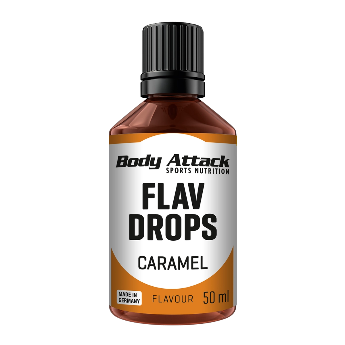 Eine Flasche Flav Drops Caramel 50ml