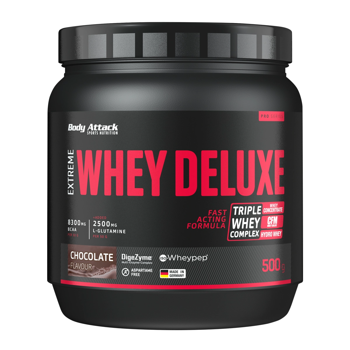 Eine Dose Extreme Whey Deluxe 500g