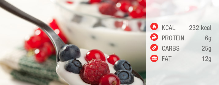Waldbeeren Joghurt mit Nährwertangaben