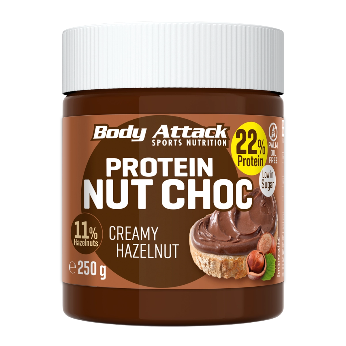 Body Attack Protein Nut Chuck Creamy Hazelnut