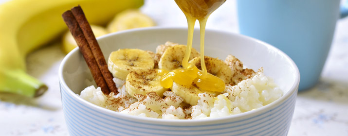 Milchreis mit Bananen