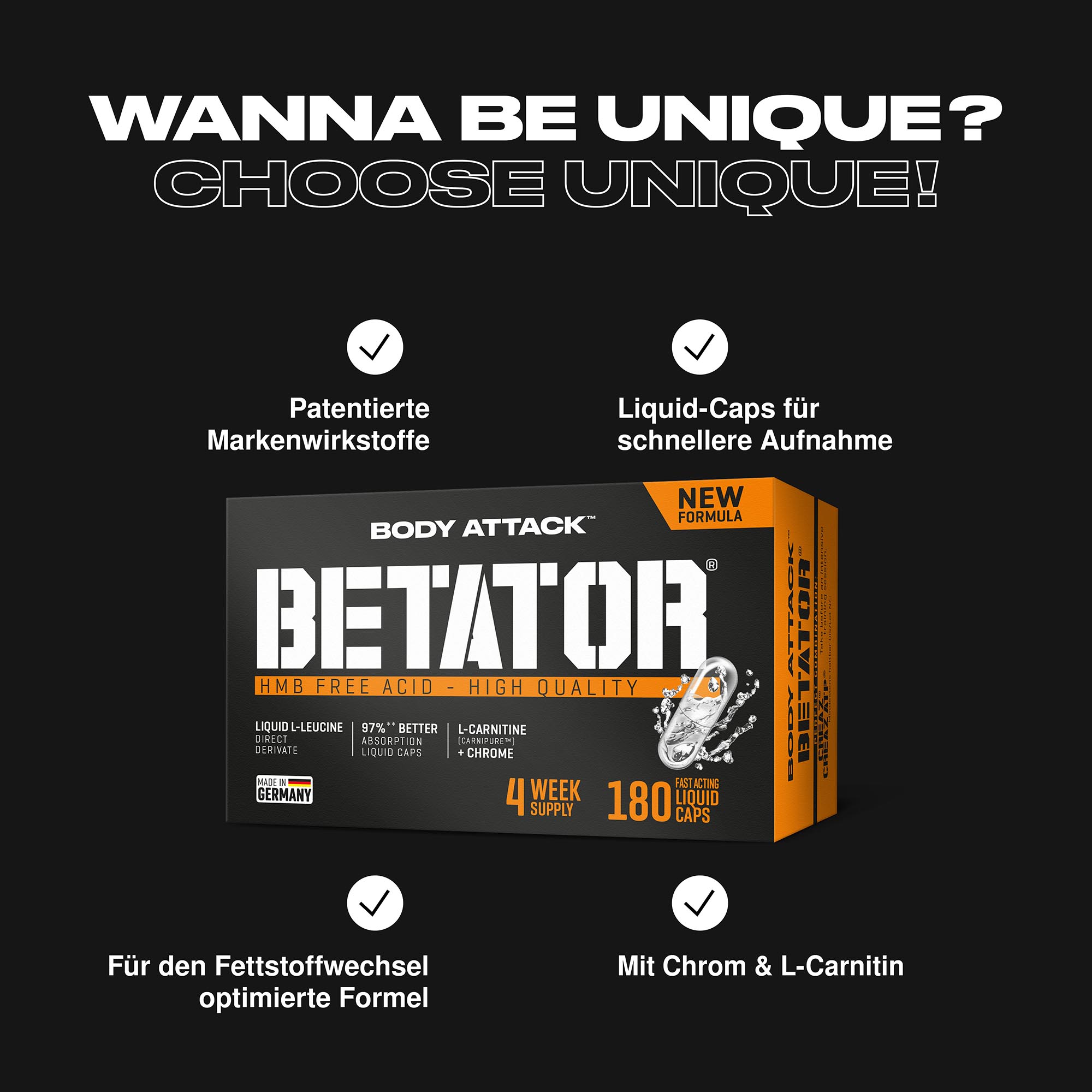 Body Attack Betator Informationsbanner