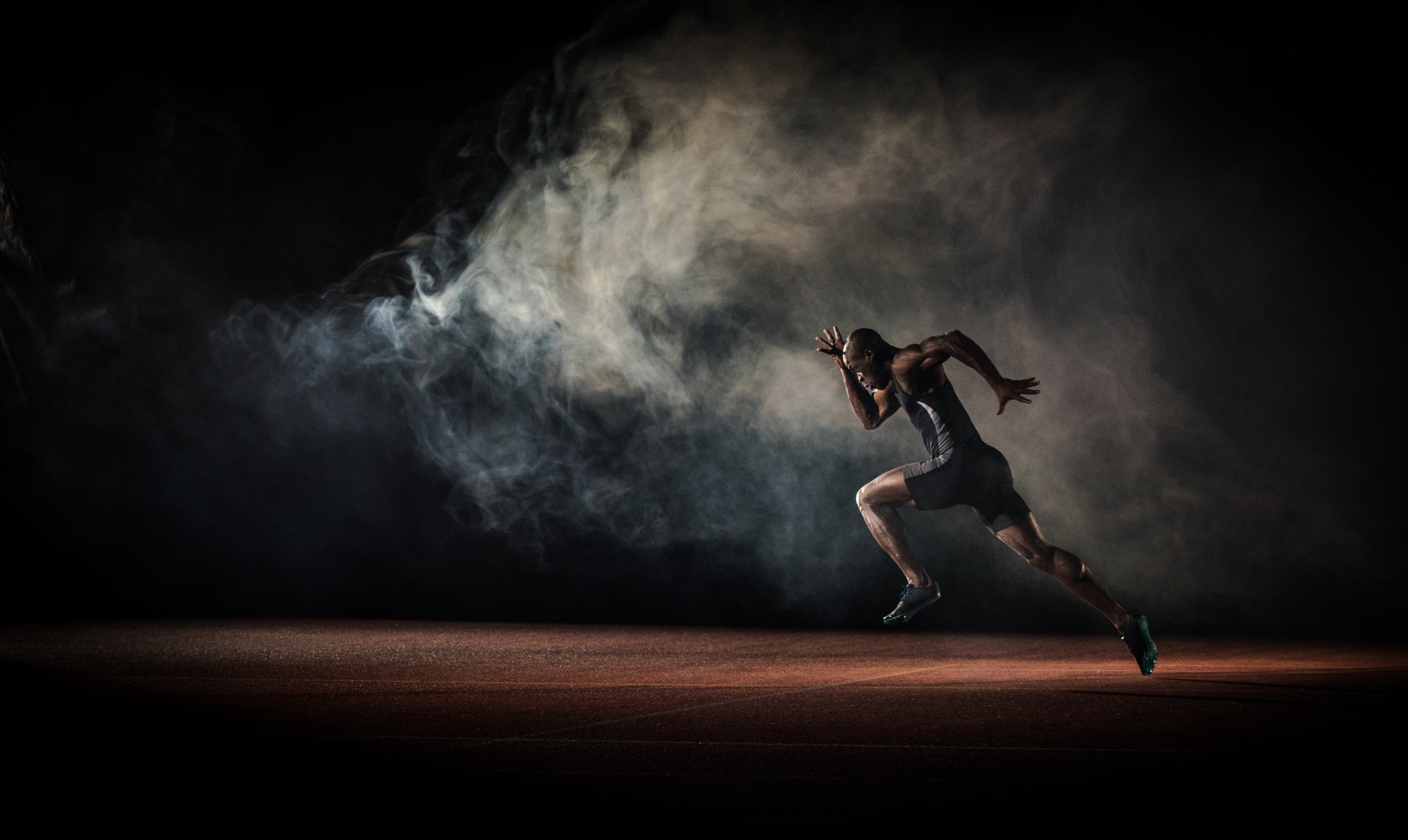 Fitness Sportler beim Sprint